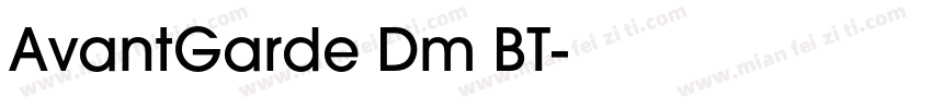 AvantGarde Dm BT字体转换